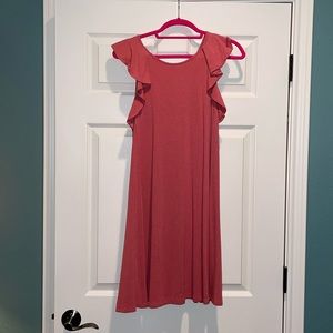 NWOT LOFT Salmon Swing Dress sz Small